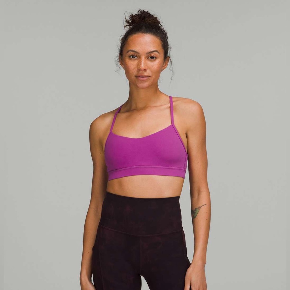 Lululemon Flow Y Bra Vivid Plum